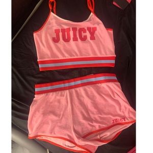 Juicy couture terry shorts set